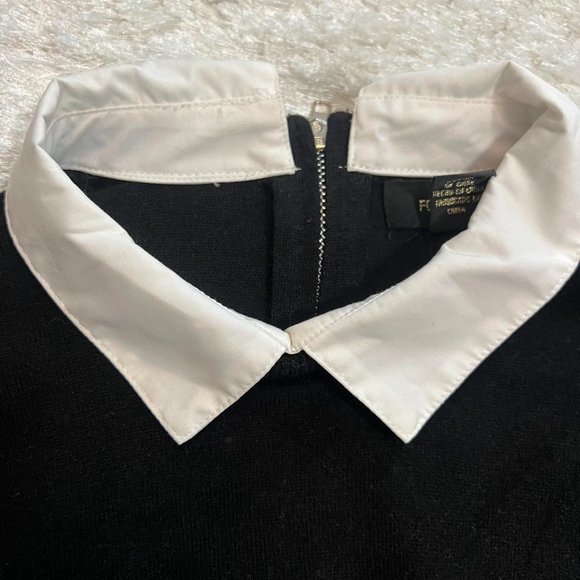 Collared Black Sweater - Picture 2 of 4